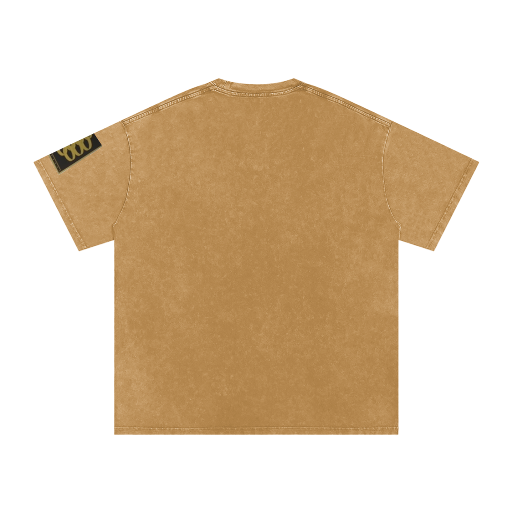 Snow Washed Oversized Cotton T-Shirt