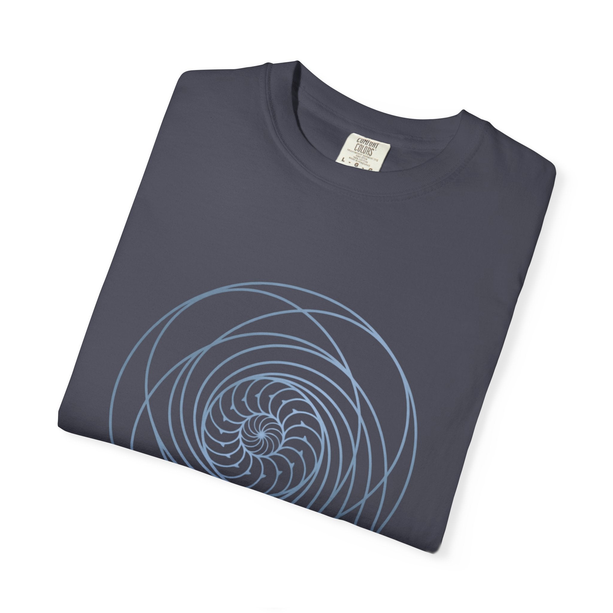 Spiral Mandala Tee | Minimal Sacred Geometry Graphic | Create Collection