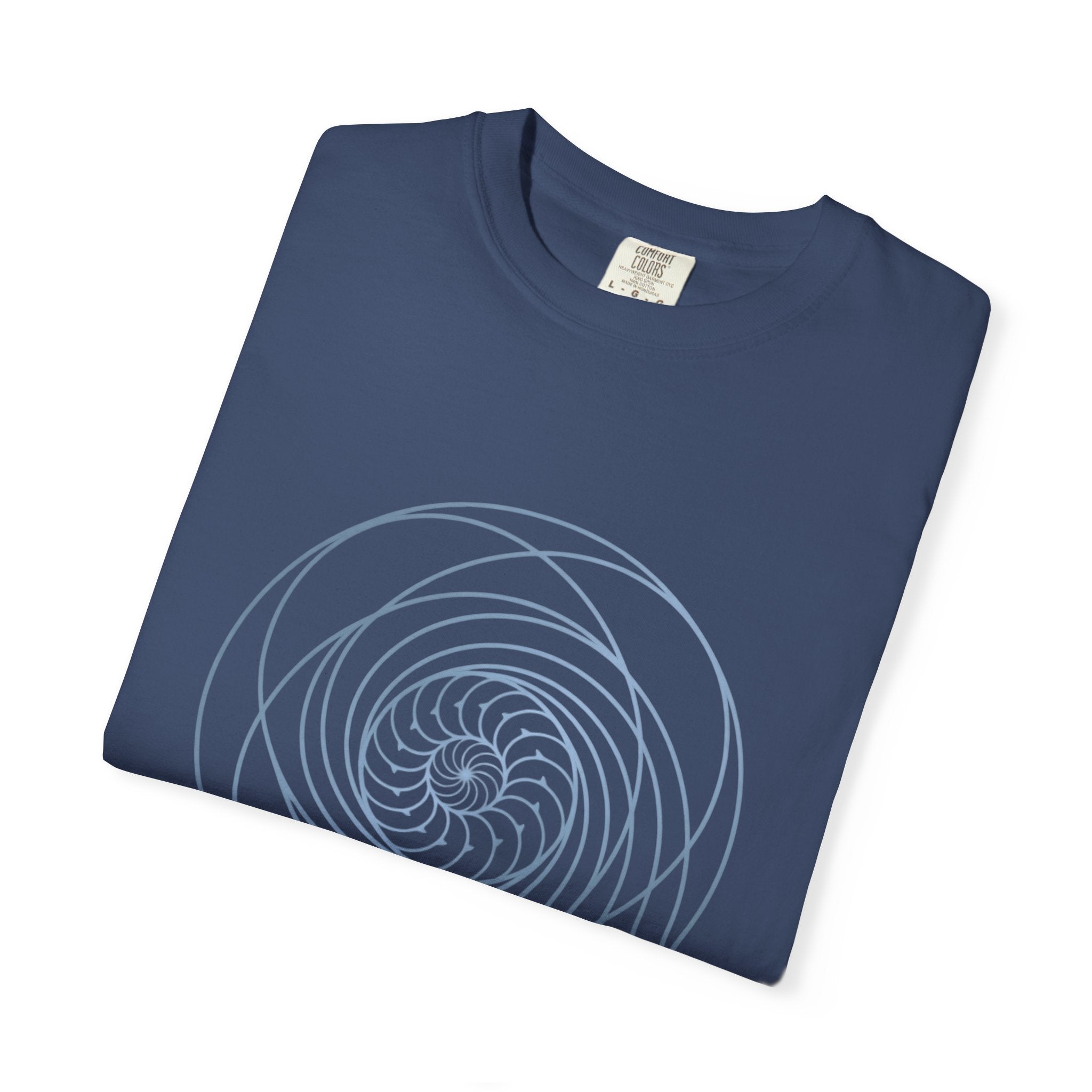 Spiral Mandala Tee | Minimal Sacred Geometry Graphic | Create Collection
