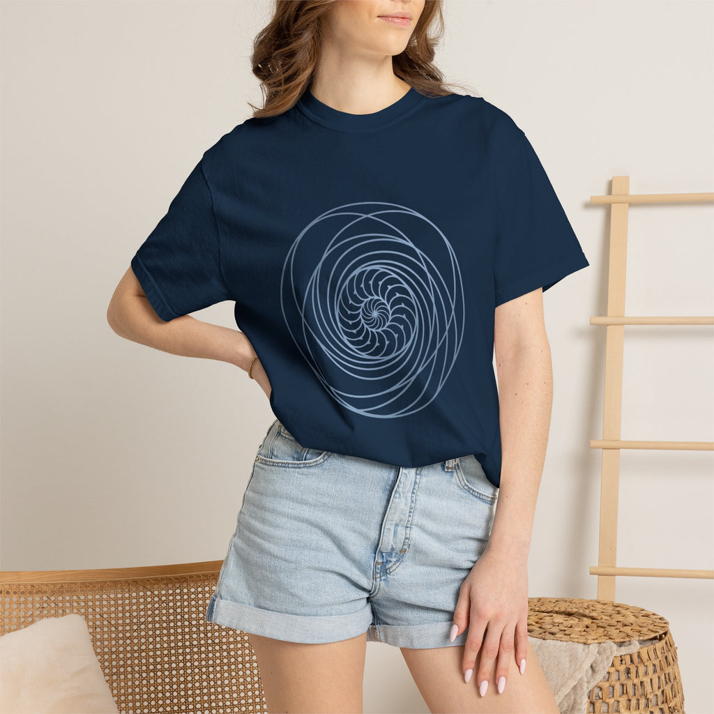 Spiral Mandala Tee | Minimal Sacred Geometry Graphic | Create Collection
