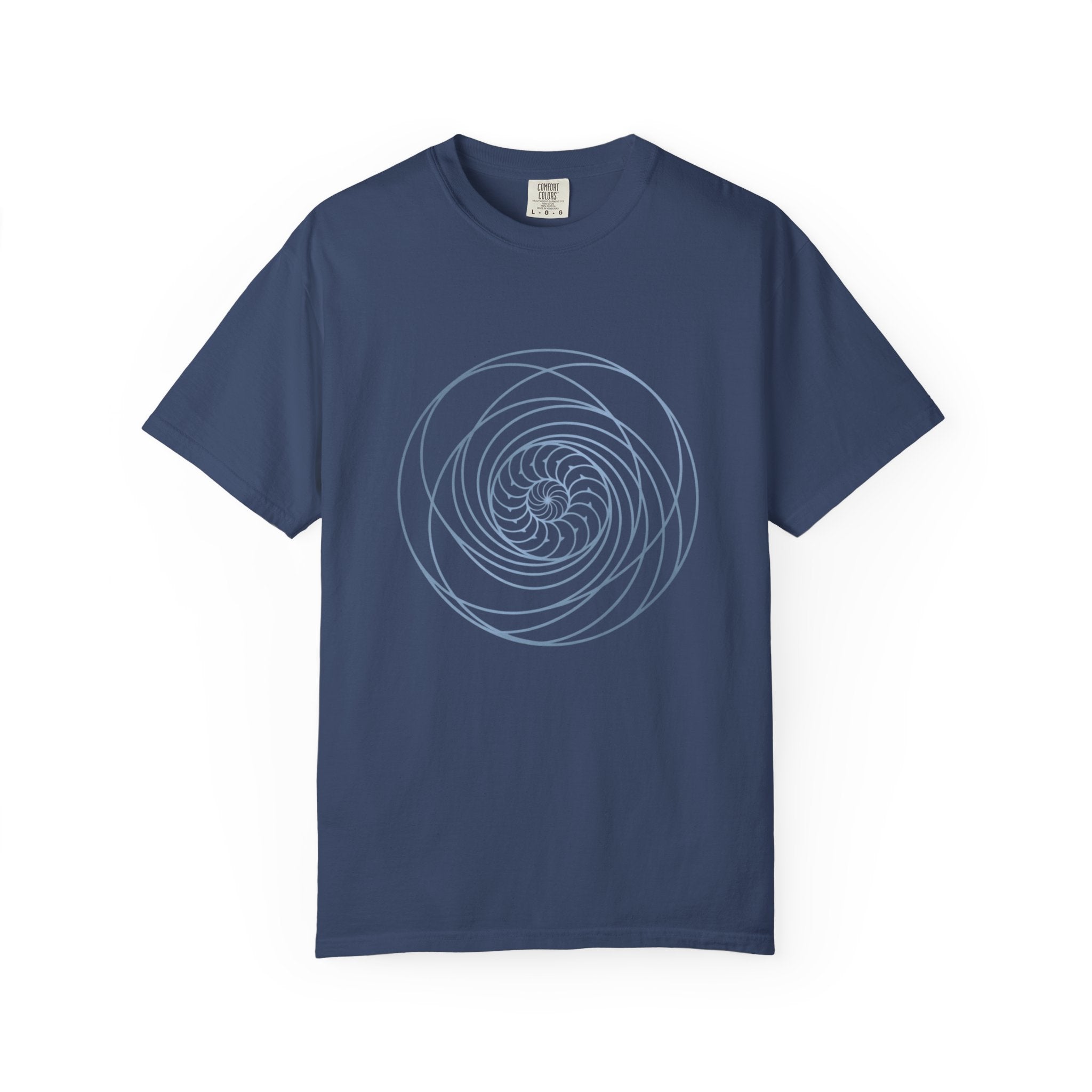 Spiral Mandala Tee | Minimal Sacred Geometry Graphic | Create Collection