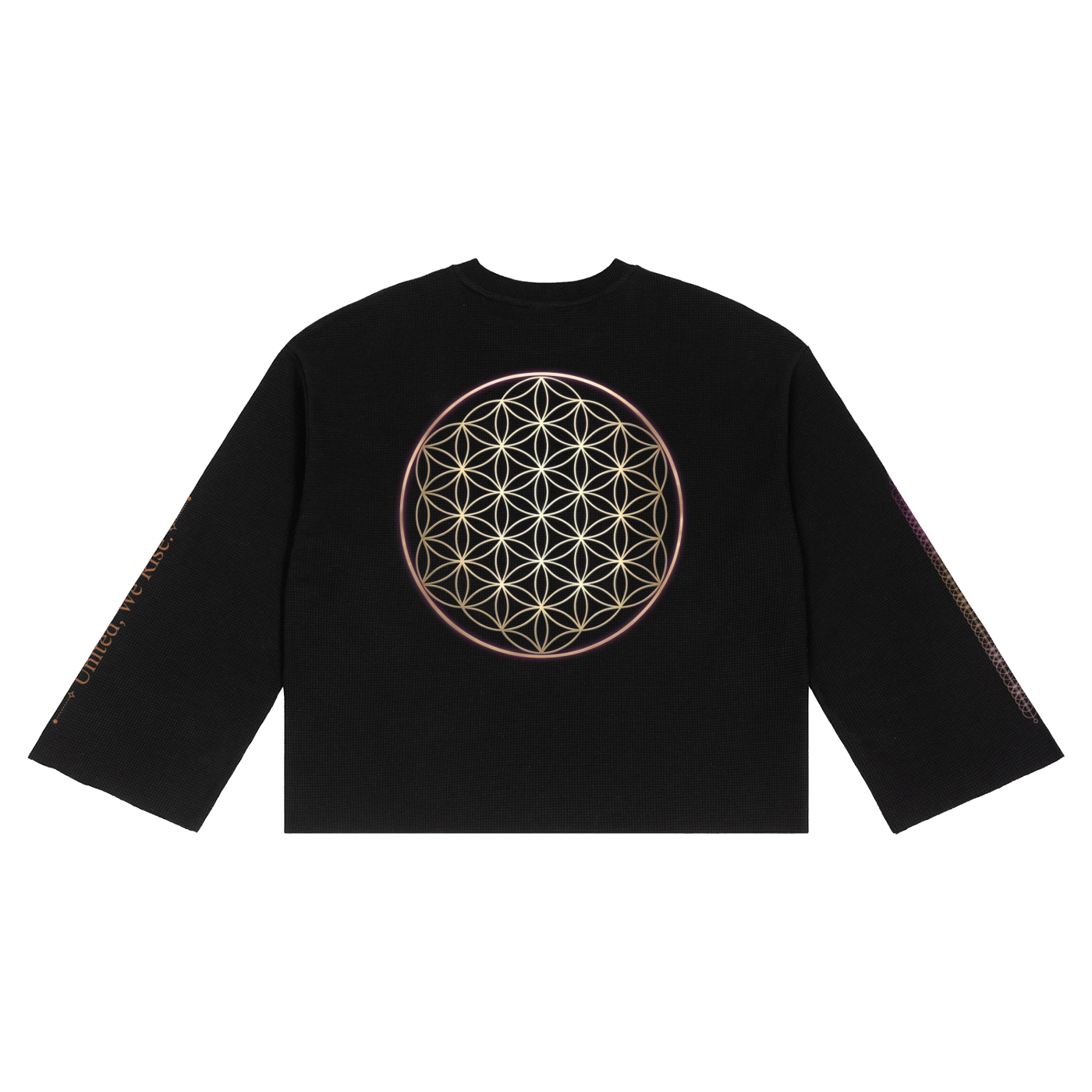Unisex Waffle Raw Edge T-Shirt