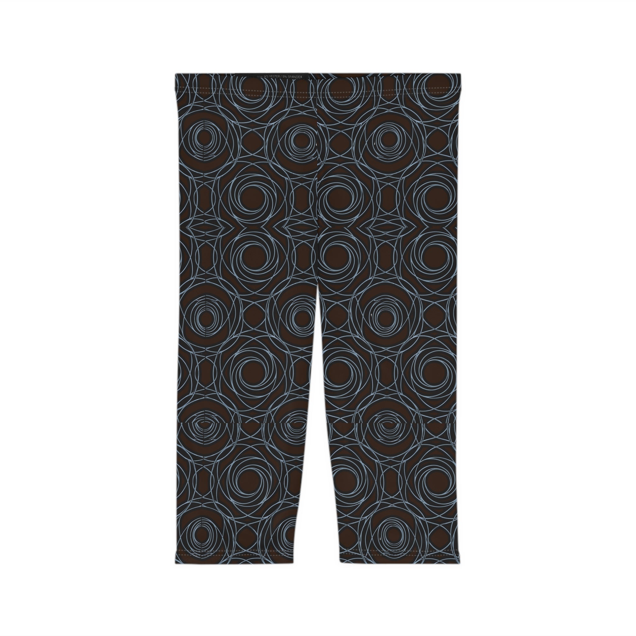 Stay Strong Spiral On Capri Leggings | Vortex Energy Leggings | High-Waisted Sacred Geometry Activewear | Flow State Fitness Wear | Frequency Apparel