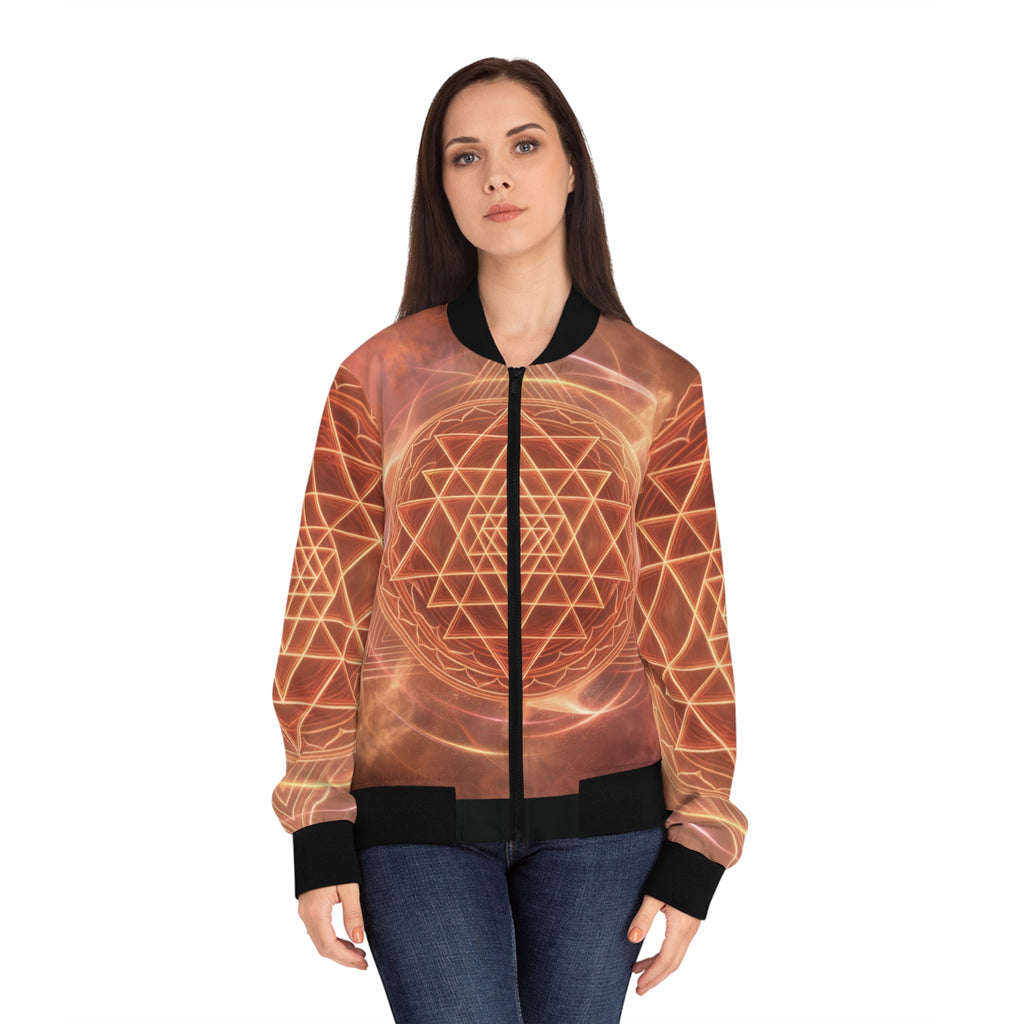Merkaba Ascension Jacket | Sacred Geometry Energy Jacket | High-Frequency Activation Wear | Masculine Feminine Balance | Statement Spiritual Apparel