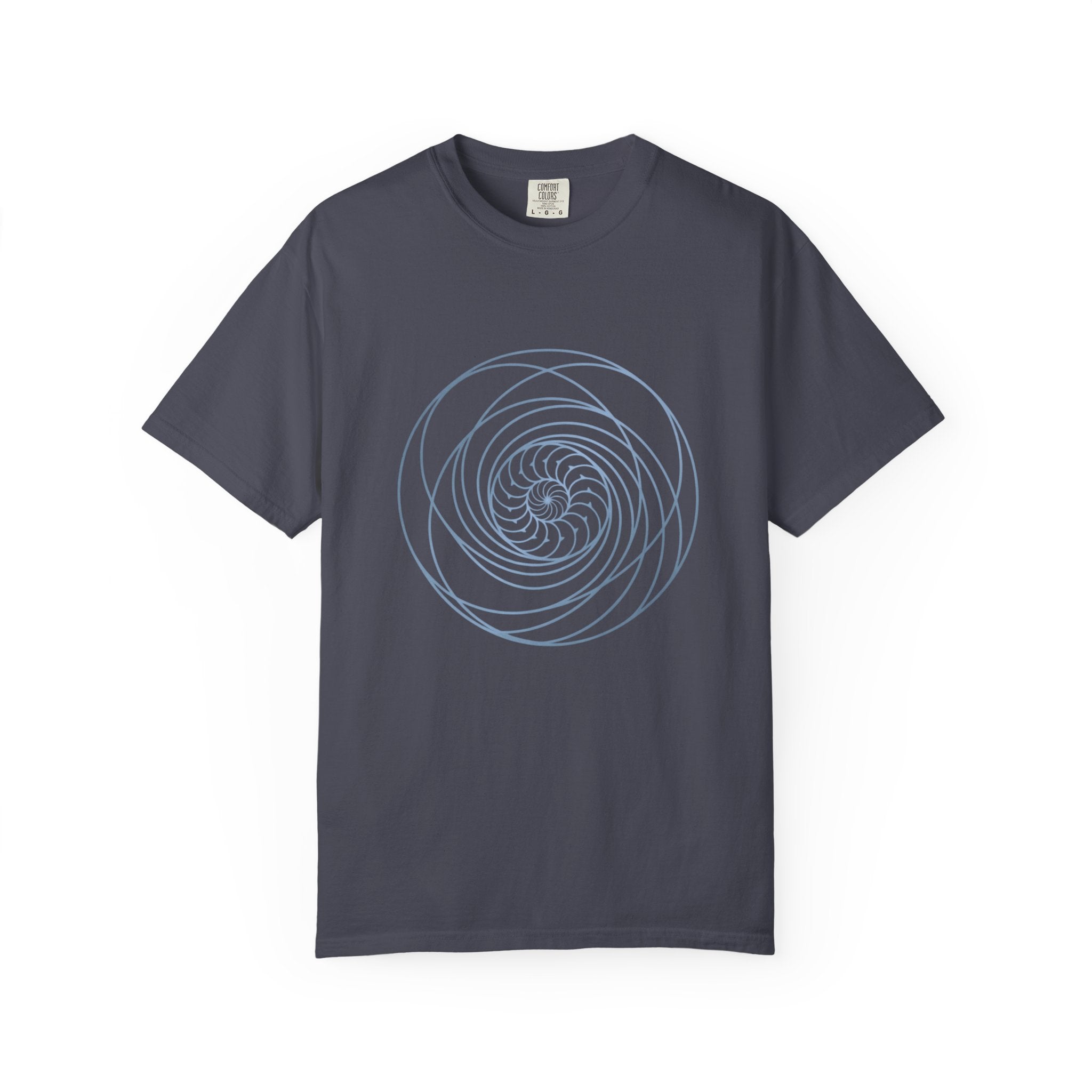 Spiral Mandala Tee | Minimal Sacred Geometry Graphic | Create Collection