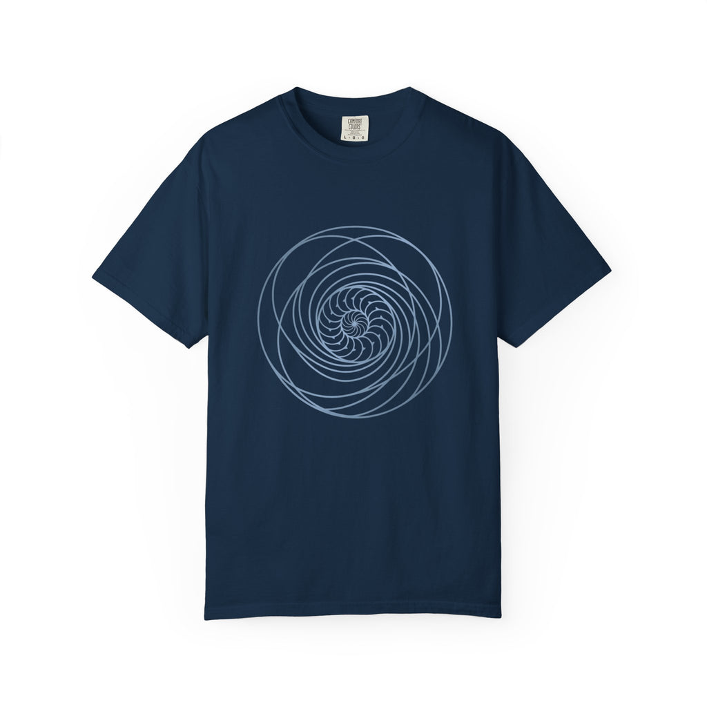 Spiral Mandala Tee | Minimal Sacred Geometry Graphic | Create Collection