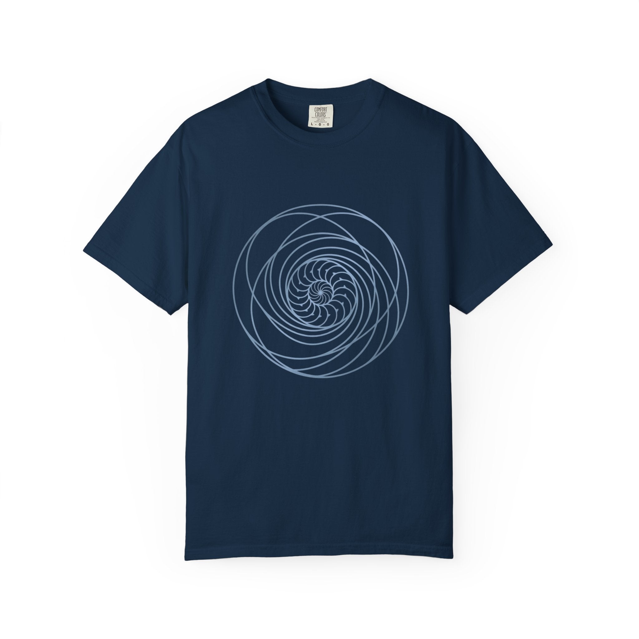 Spiral Mandala Tee | Minimal Sacred Geometry Graphic | Create Collection