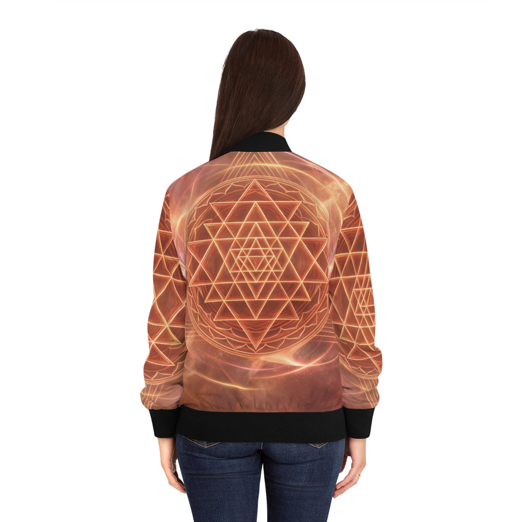 Merkaba Ascension Jacket | Sacred Geometry Energy Jacket | High-Frequency Activation Wear | Masculine Feminine Balance | Statement Spiritual Apparel