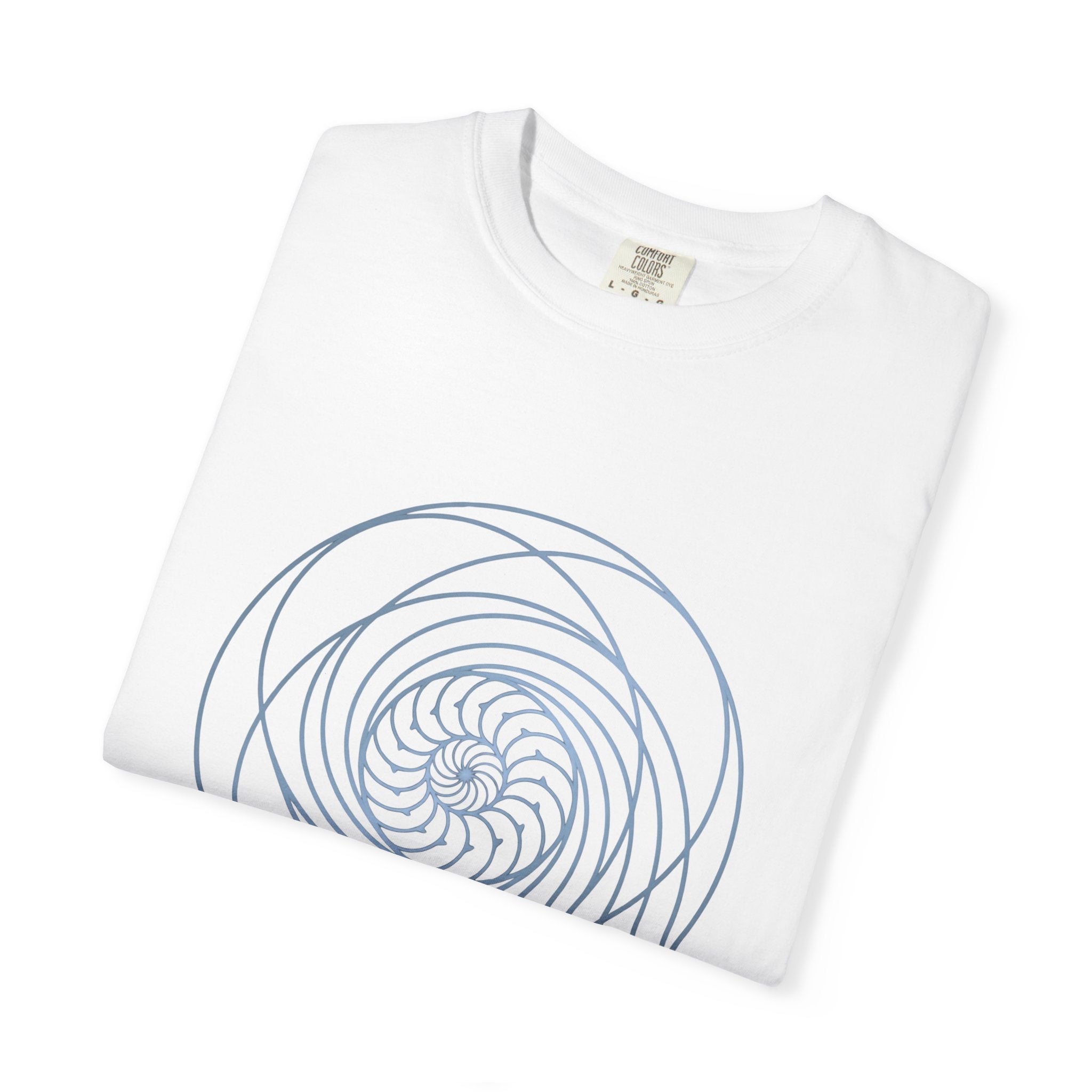 Spiral Mandala Tee | Minimal Sacred Geometry Graphic | Create Collection