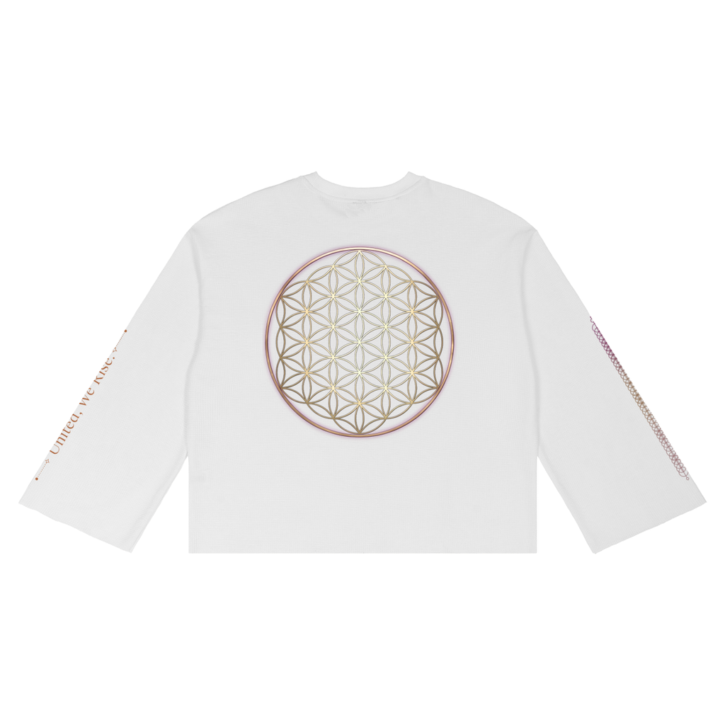 Unisex Waffle Raw Edge T-Shirt