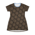 Stay Strong & Spiral On T-Shirt Dress | Sacred Geometry Apparel | Spiritual Flow Wear