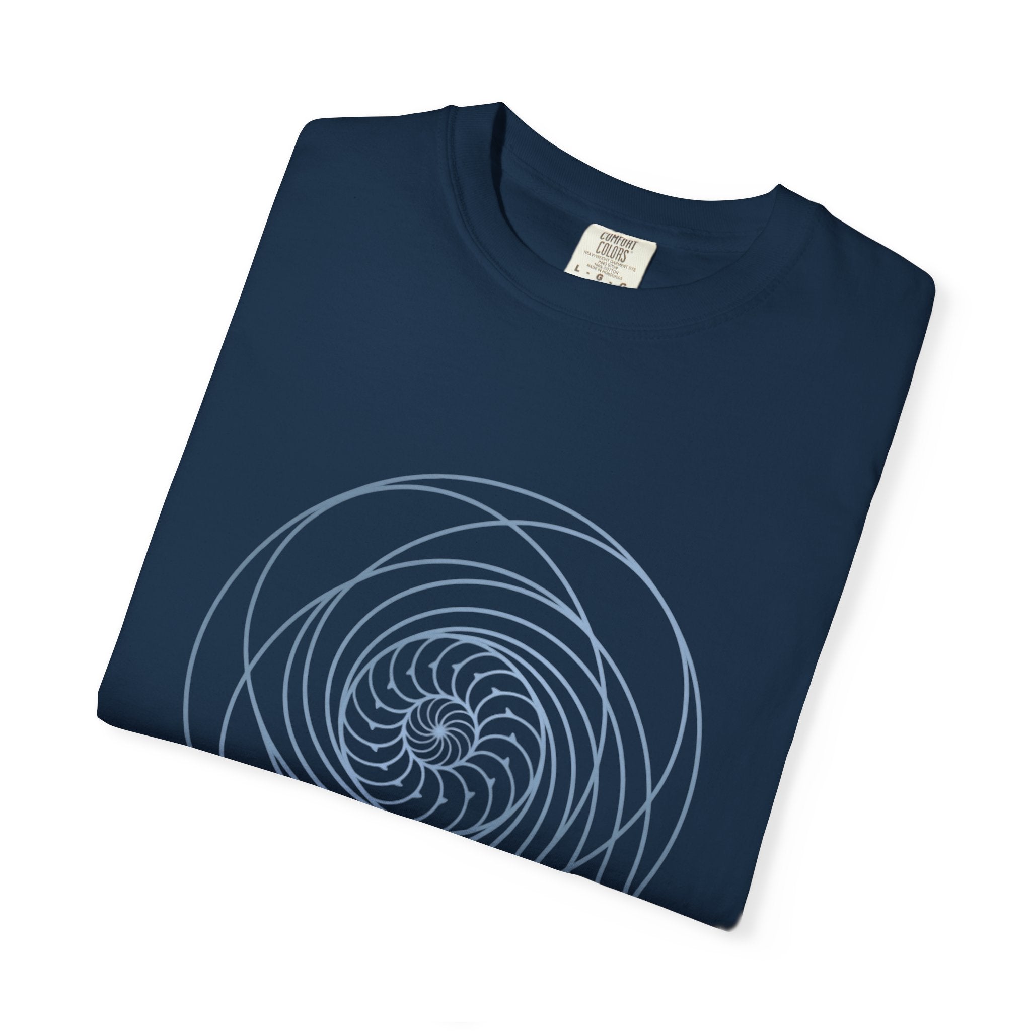 Spiral Mandala Tee | Minimal Sacred Geometry Graphic | Create Collection