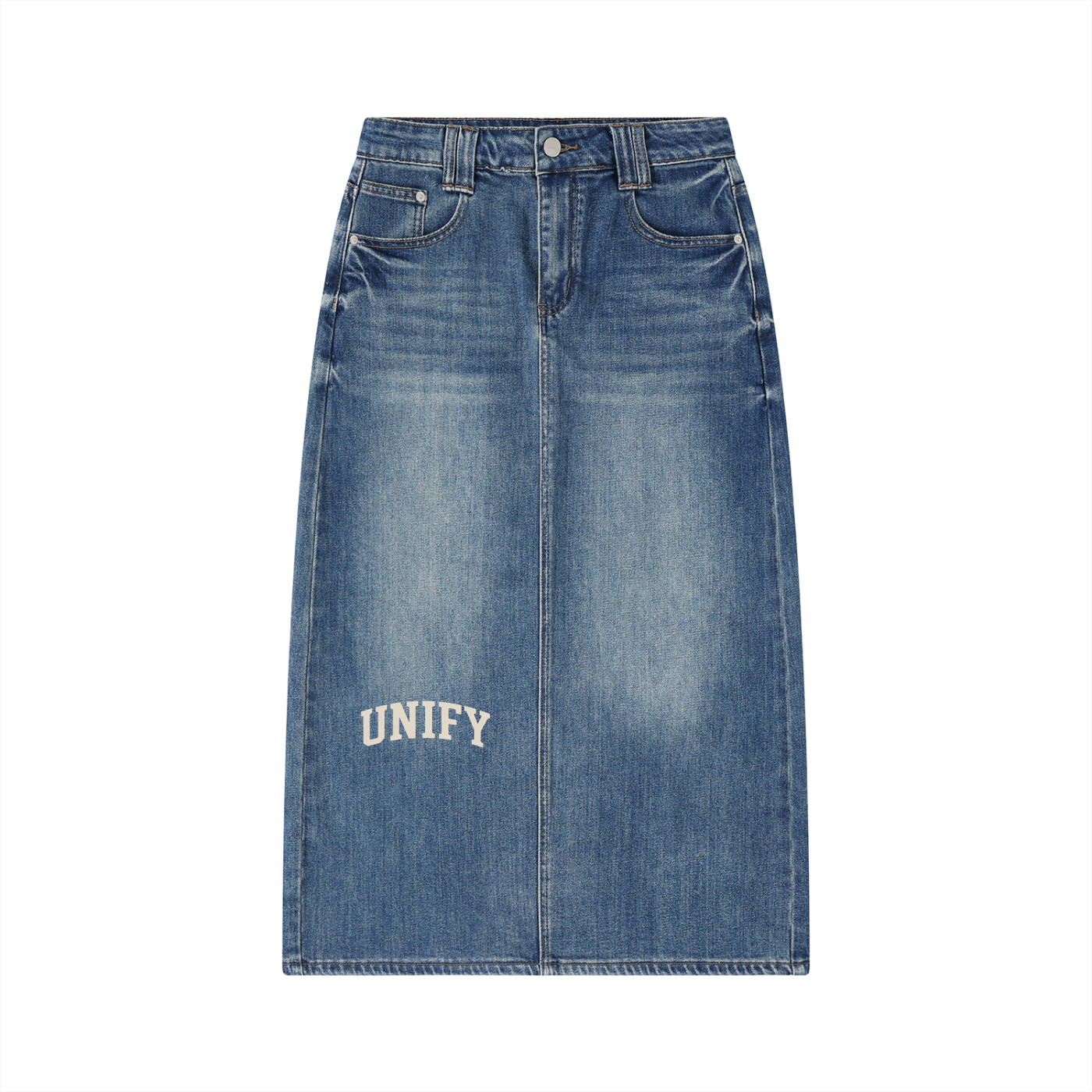 Women’s Vintage Wash Denim Skirt