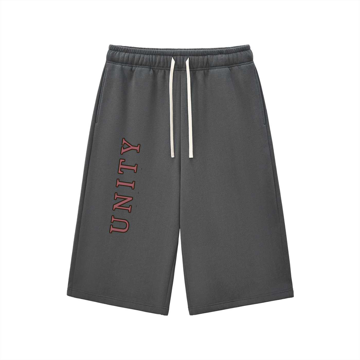 Relaxed Drawstring Three-quarter Sweatpants