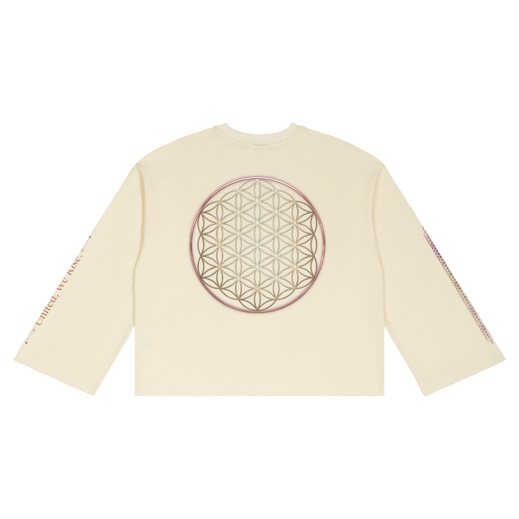 Unisex Waffle Raw Edge T-Shirt