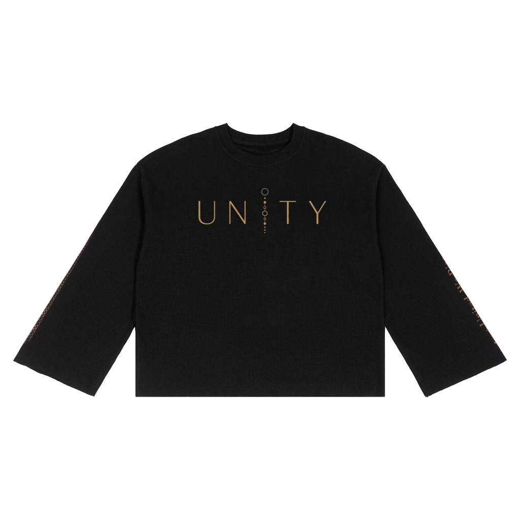 Unisex Waffle Raw Edge T-Shirt