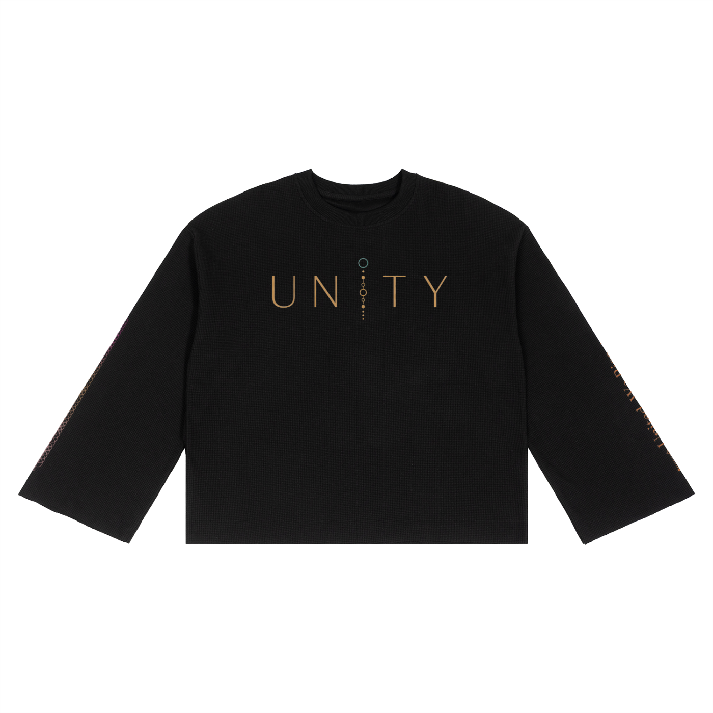 Unisex Waffle Raw Edge T-Shirt