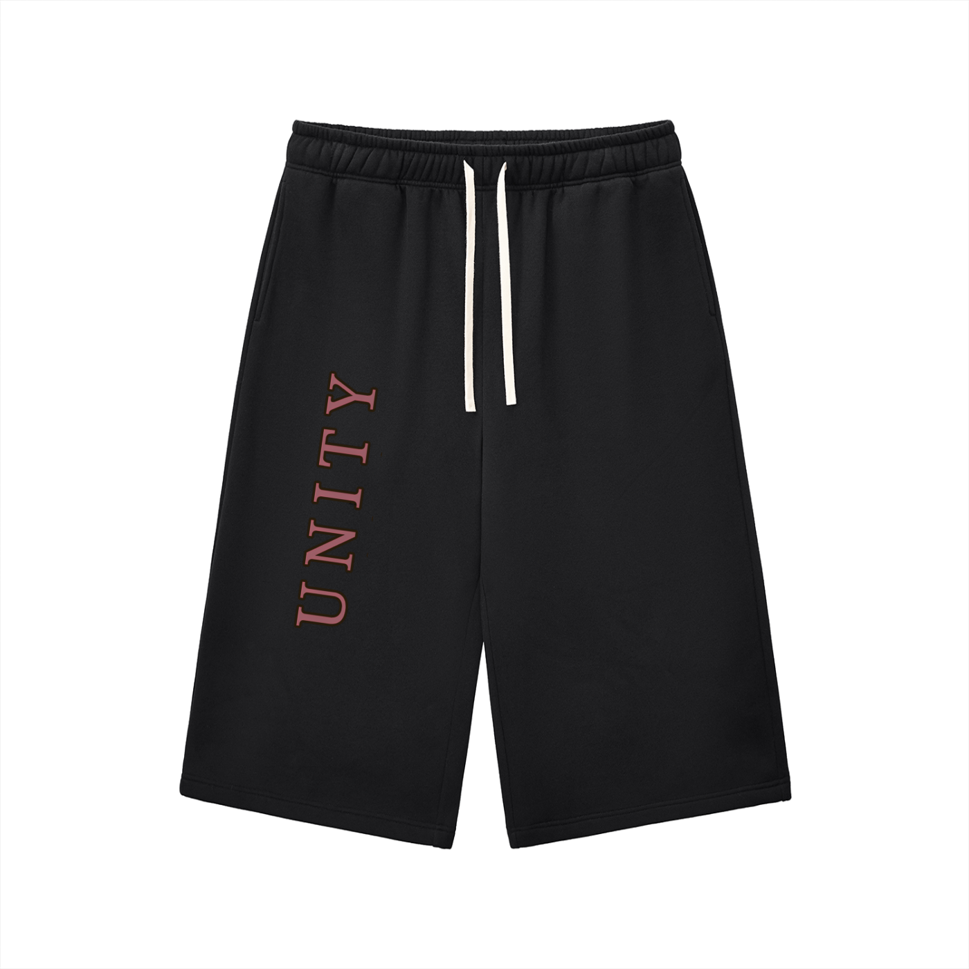 Relaxed Drawstring Three-quarter Sweatpants